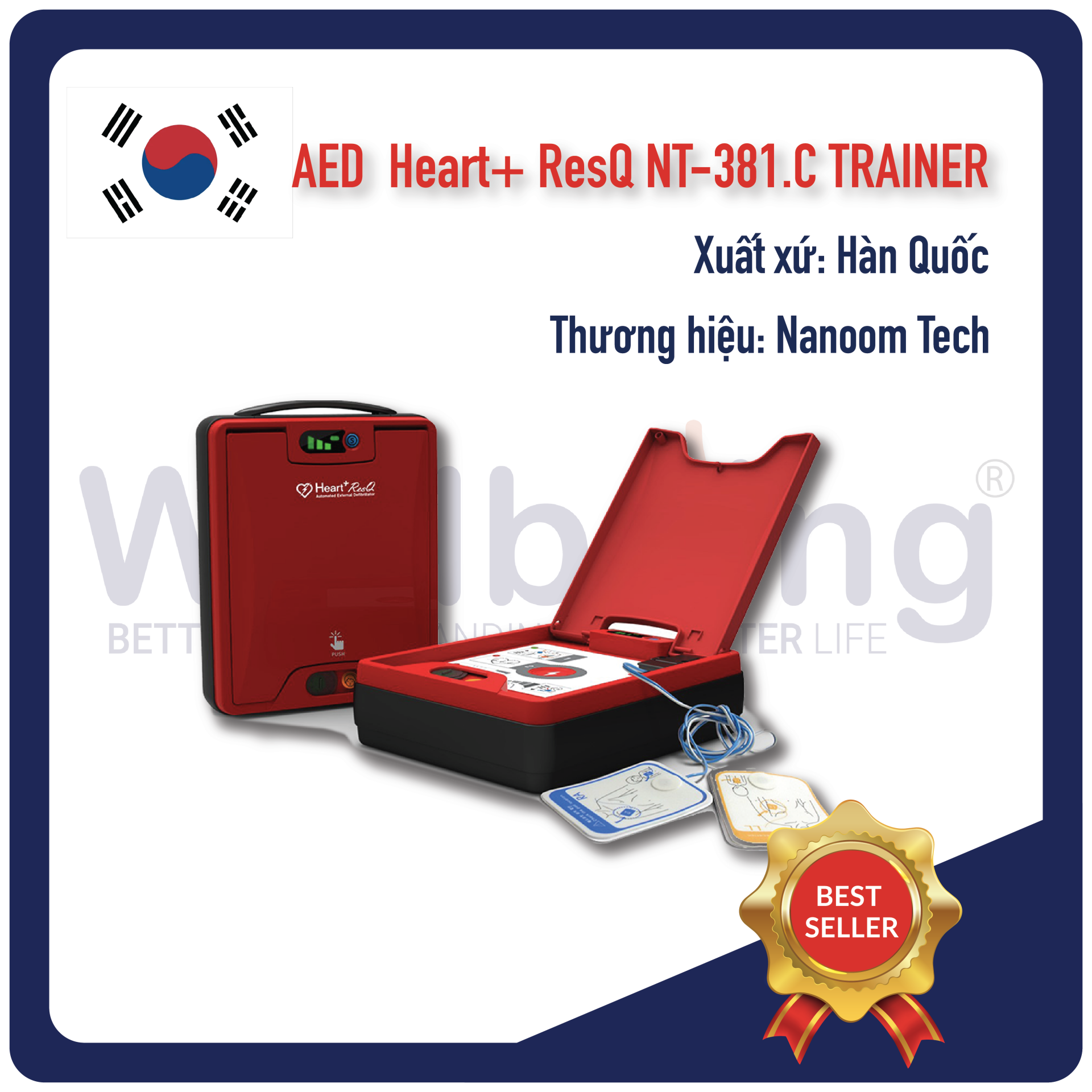 Máy AED Heart+ResQ ™ NT-381.C  Trainer