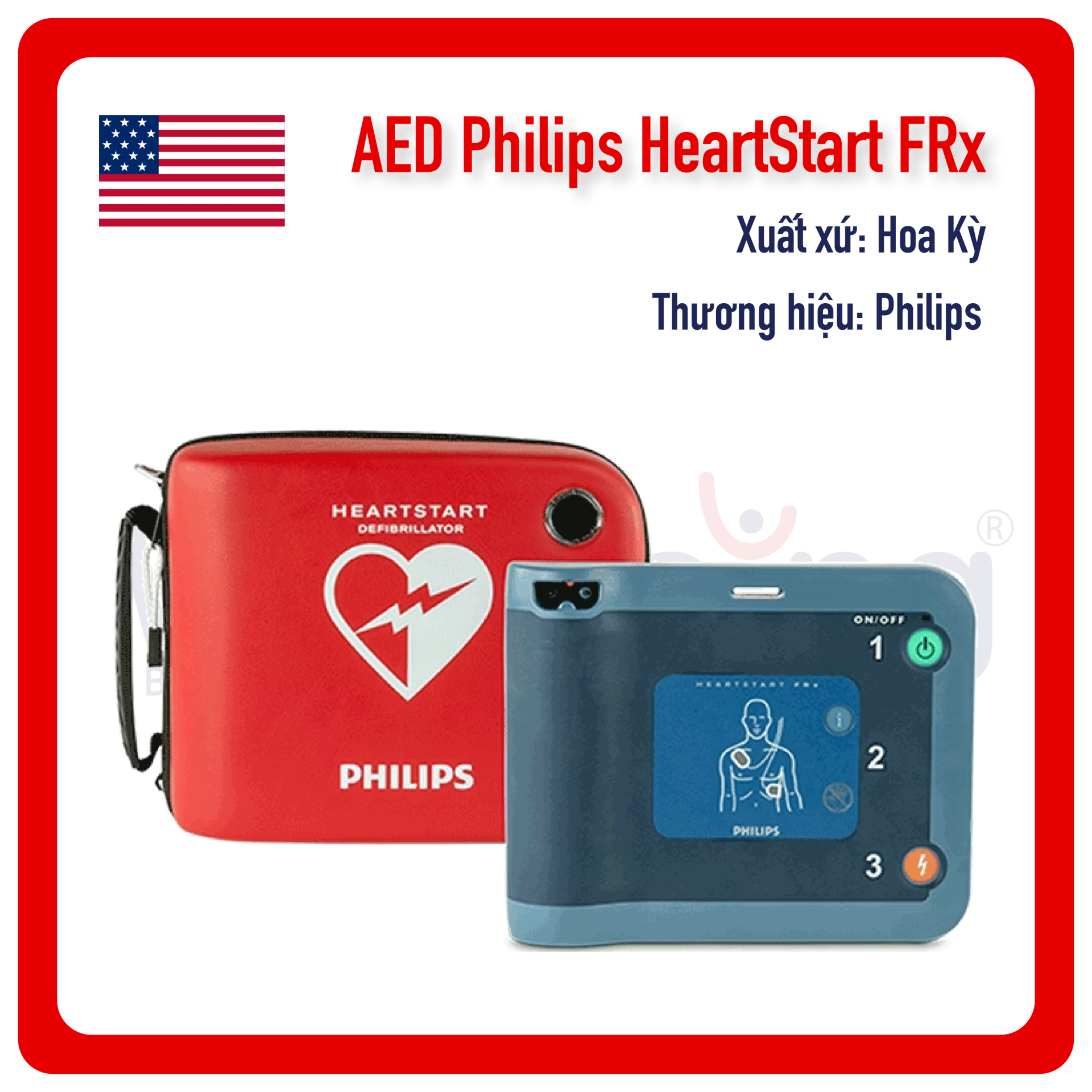 MÁY AED Philips HeartStart FRx