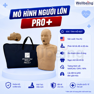 Mô hình người đào tạo CPR PRESTAN PRO+ Adult (Liên hệ để nhận giá tốt nhất)