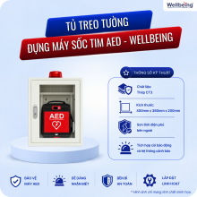 Tủ treo tường đựng máy sốc tim AED - Wellbeing