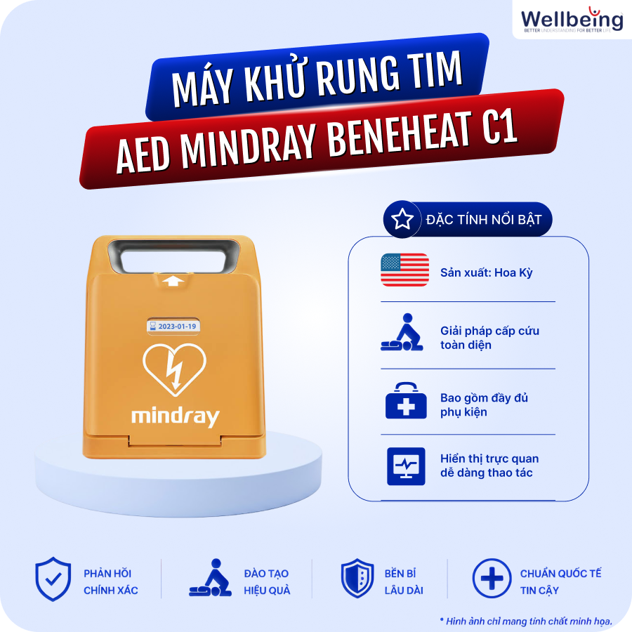 Máy AED Mindray Beneheat C1A