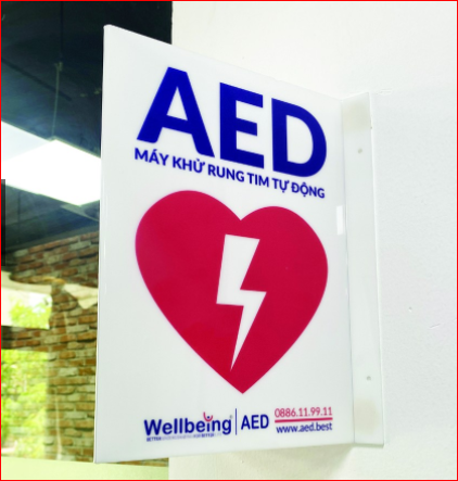 Biển báo máy AED