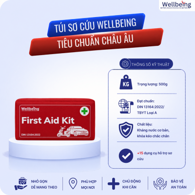 Túi sơ cứu Wellbeing tiêu chuẩn Châu Âu