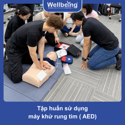 Tập huấn sử dụng máy khử rung tim (AED)
