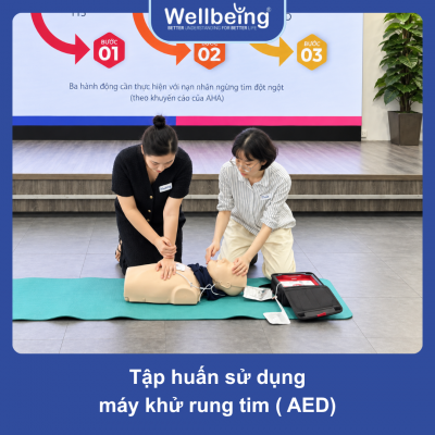 Tập huấn sử dụng máy khử rung tim (AED)