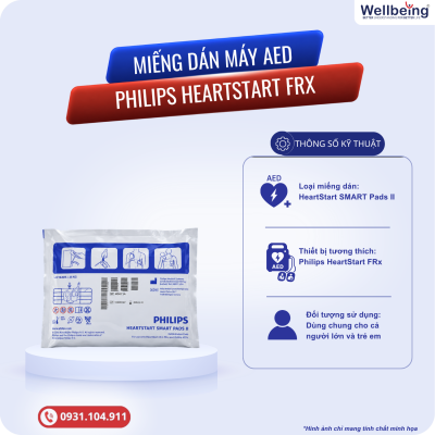 Miếng dán máy AED Philips HeartStart FRx