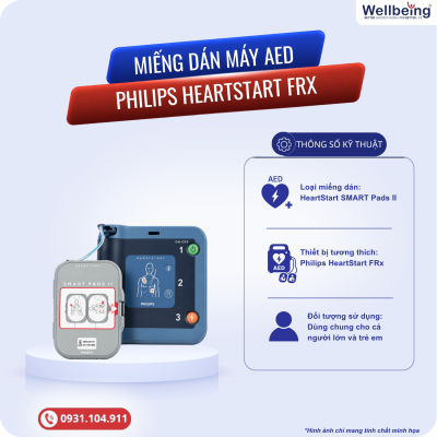 Miếng dán máy AED Philips HeartStart FRx