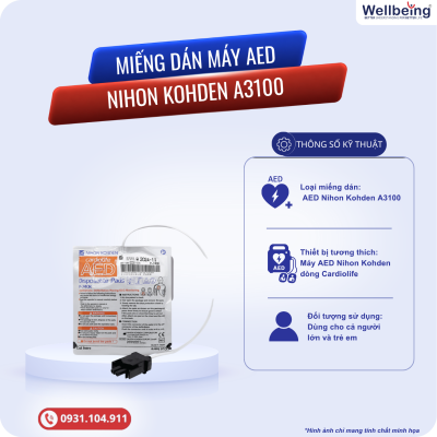 Miếng dán AED Nihon Kohden A3100