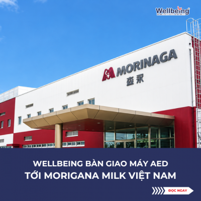 Wellbeing Delivers AED to Morinaga Milk Vietnam