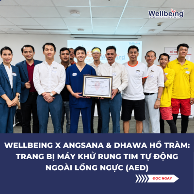 Wellbeing x Angsana & Dhawa Ho Tram: Equipping Automated External Defibrillators (AEDs)