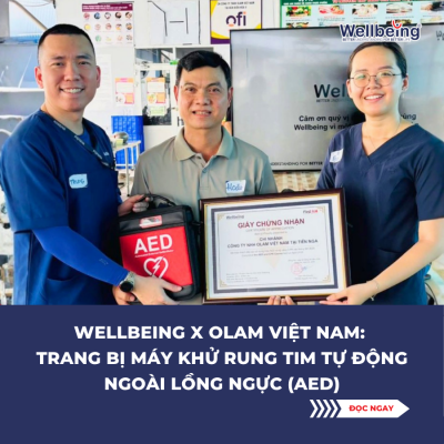 Wellbeing x OLAM Vietnam: Equipping Automated External Defibrillators (AEDs)