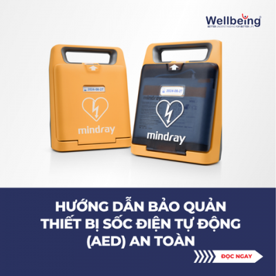 Hướng dẫn bảo quản thiết bị sốc điện tự động (AED) an toàn