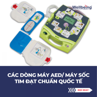 Các dòng máy AED/ máy sốc tim đạt chuẩn quốc tế