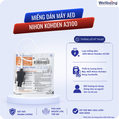 Miếng dán AED Nihon Kohden A3100
