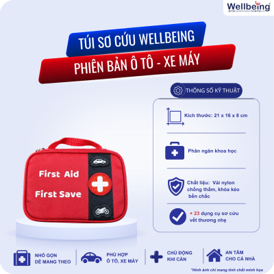 Vehicle First Aid Kit for Cars & Motorbikes – Convenient and Safe Anytime, Anywhere | Wellbeing