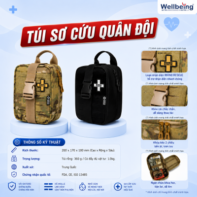 Túi sơ cấp cứu quân đội Wellbeing