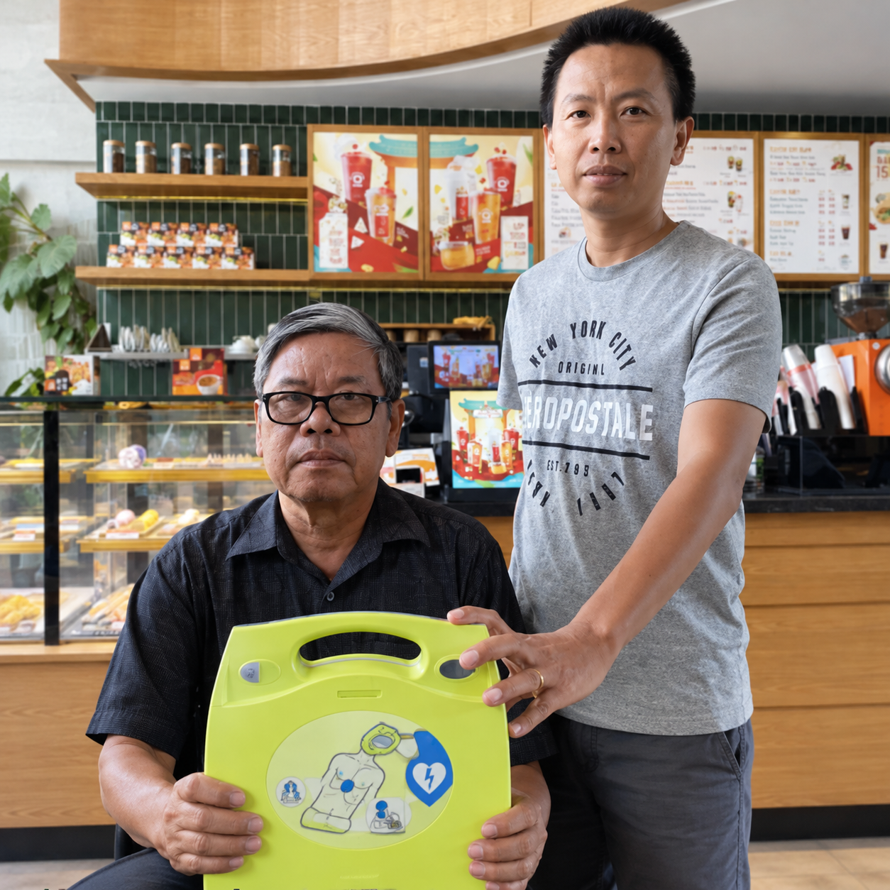 Cafe-AED-Portrait-with-Two-Men