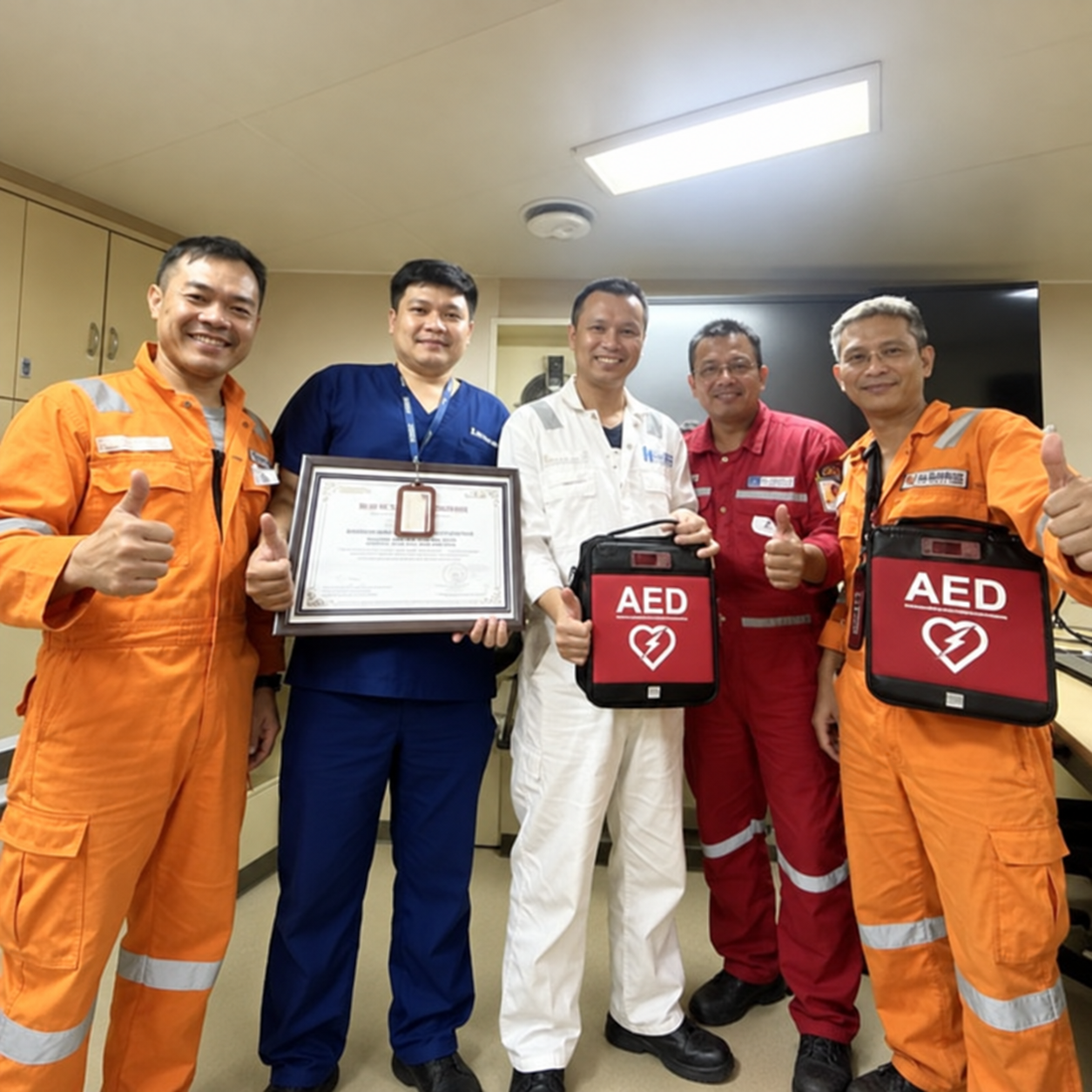 Celebratory-AED-Training-Team-Photo