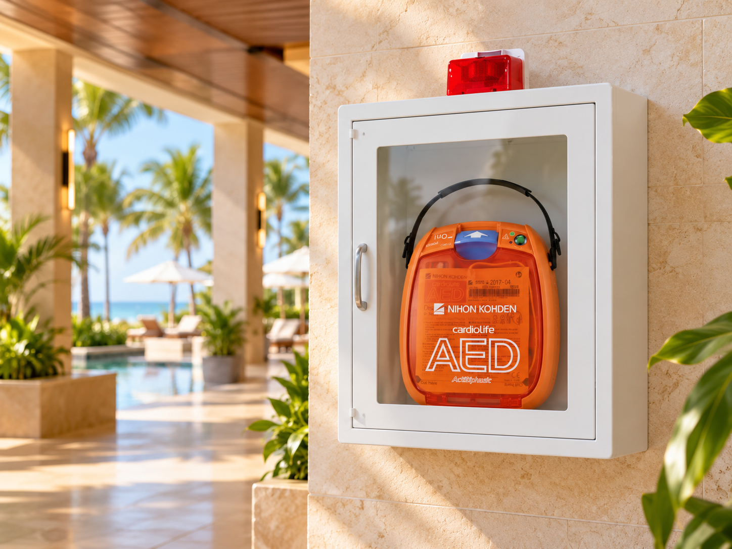 Tropical-Resort-AED-Cabinet