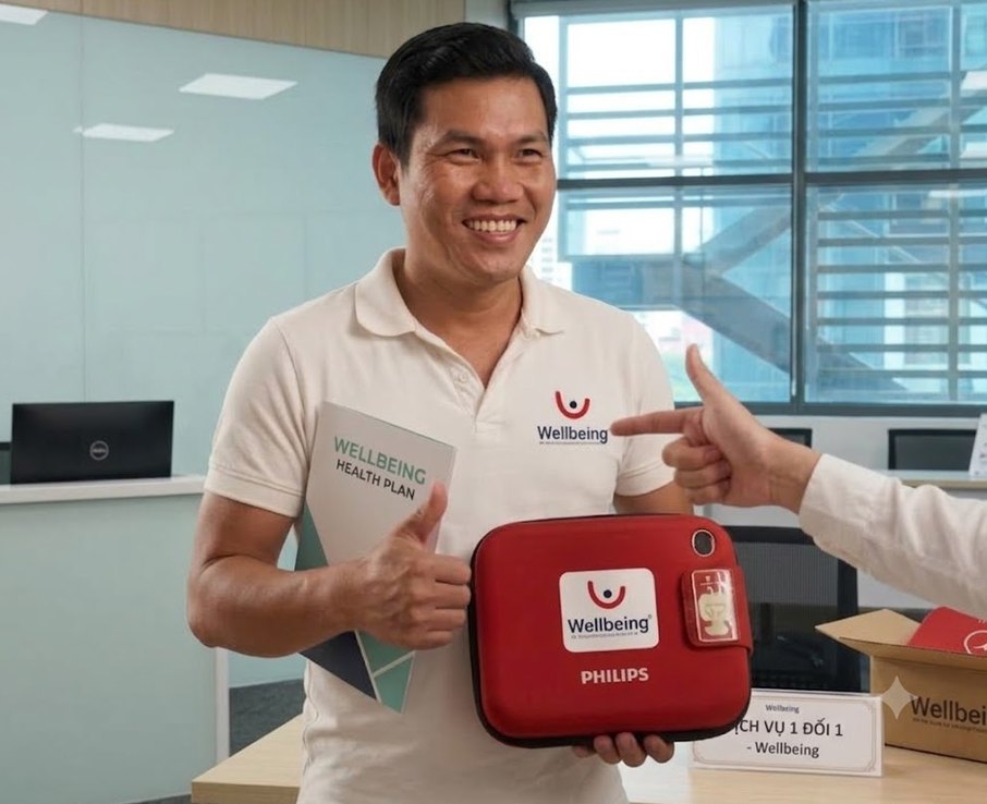 Nhận m&aacute;y thay thế tại cơ sở Wellbeing